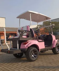pink golf cart